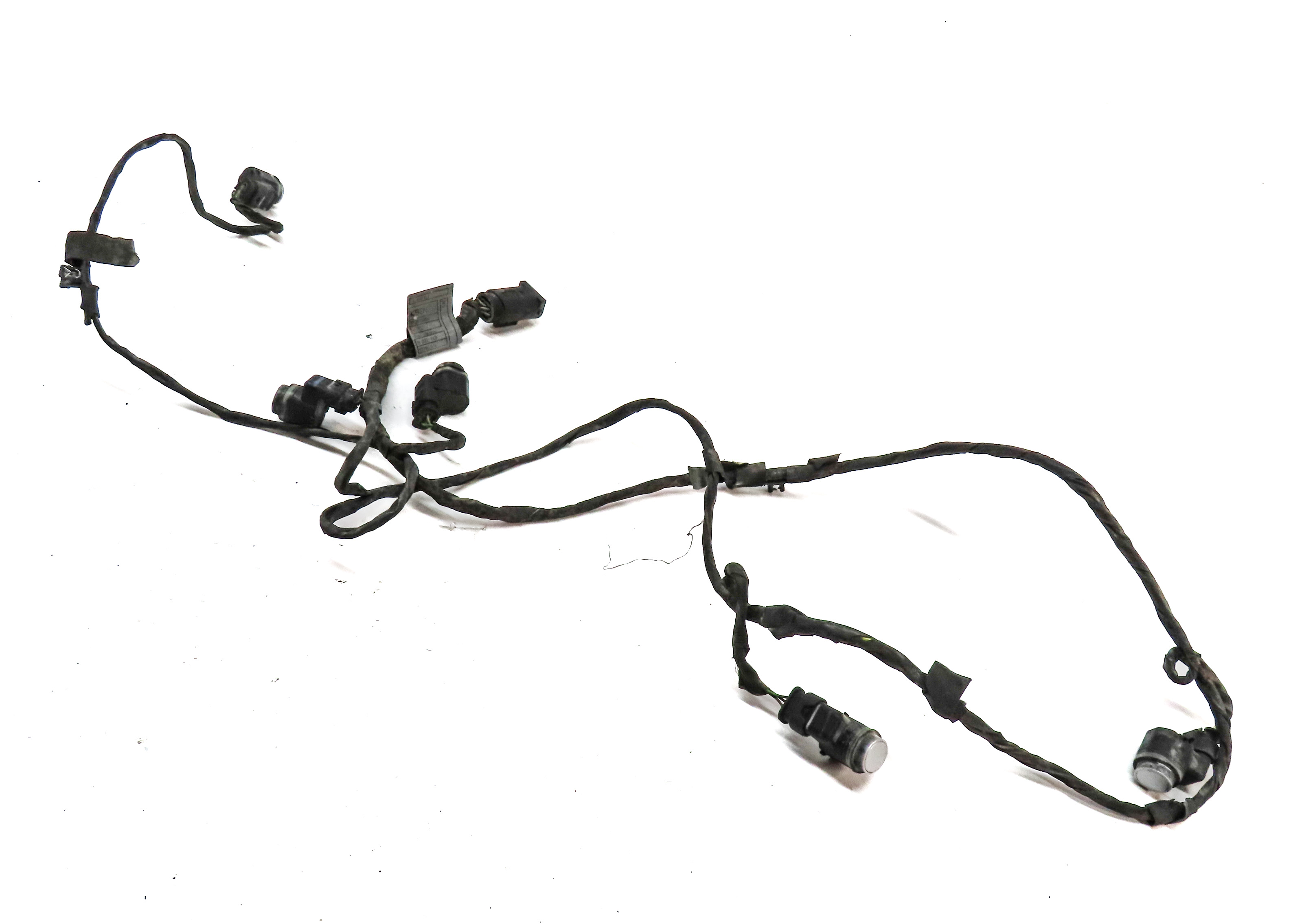 2011 BMW 750I 750LI (F01 F02) FRONT PDC PARK SENSOR SET w/ HARNESS (Silver) — exact item pictured
